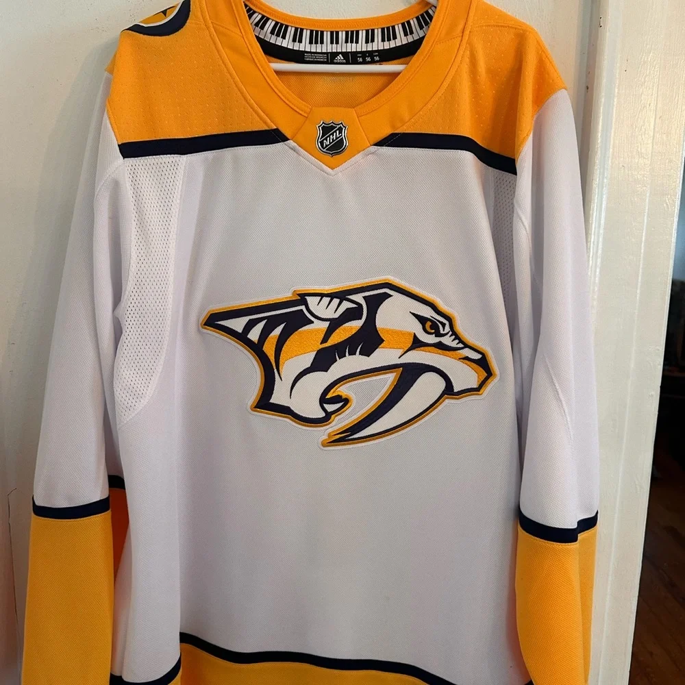 adidas White & Gold Locker Access Jersey